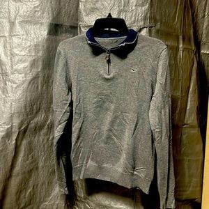 Vineyard Vines 1/4 zip lightweight sweater - grey men’s xs